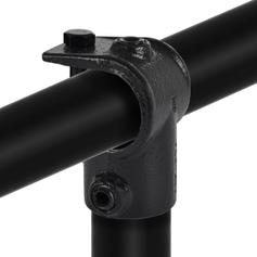 Buiskoppeling Open T-stuk - zwart-E / 48,3 mm